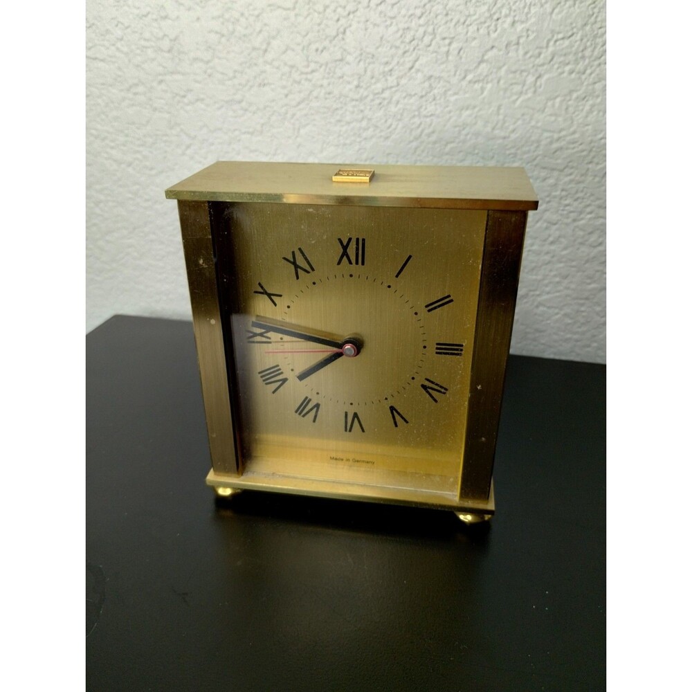 Brass Mantle Clock Made In Germany